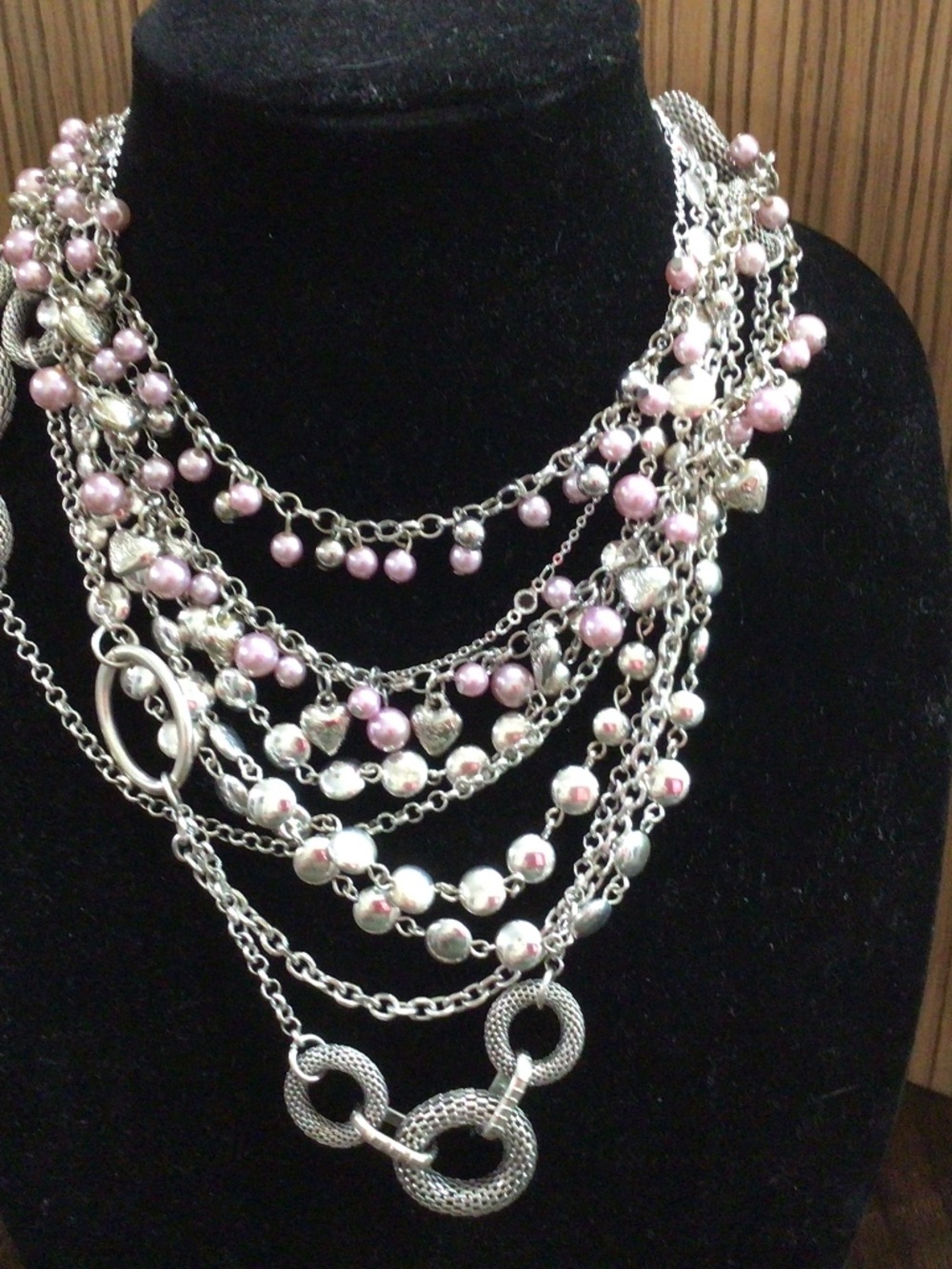 Lot of 4 necklaces. Includes a retired Premier Design , and Vintage Avon.